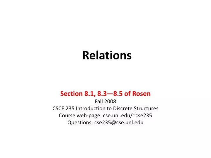 relations