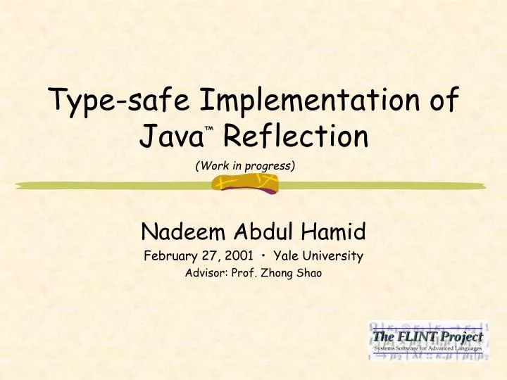 type safe implementation of java reflection