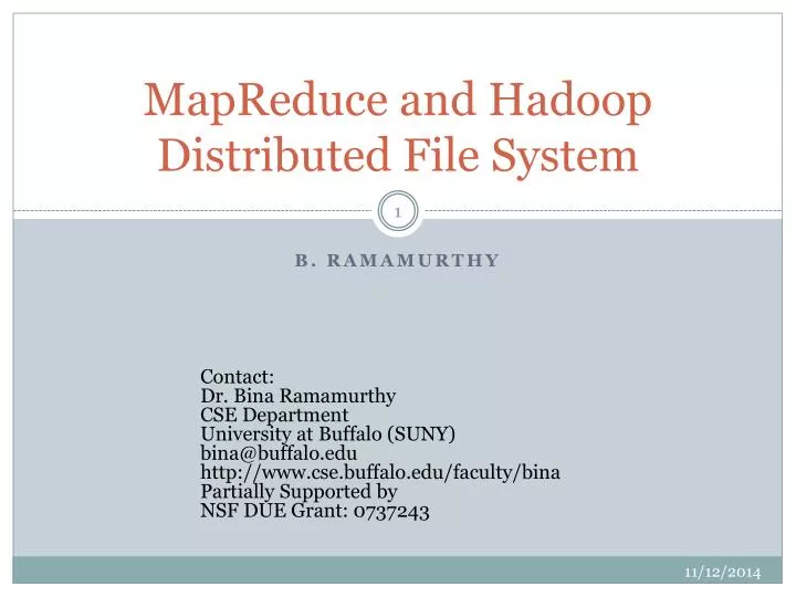 mapreduce and hadoop distributed file system