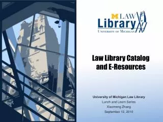 Law Library Catalog and E-Resources