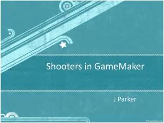 Shooters in GameMaker