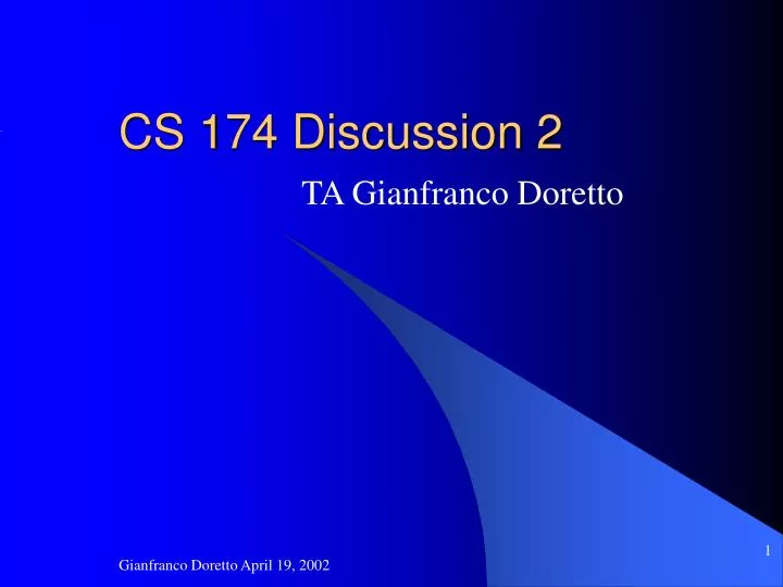 cs 174 discussion 2