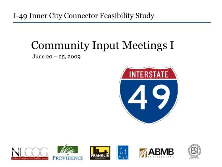 i 49 inner city connector feasibility study