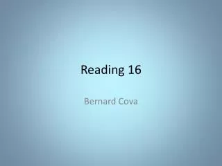 Reading 16