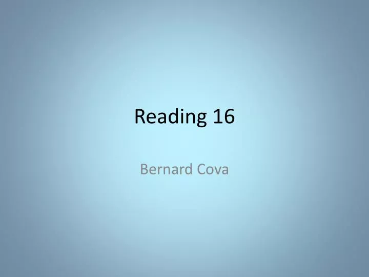reading 16