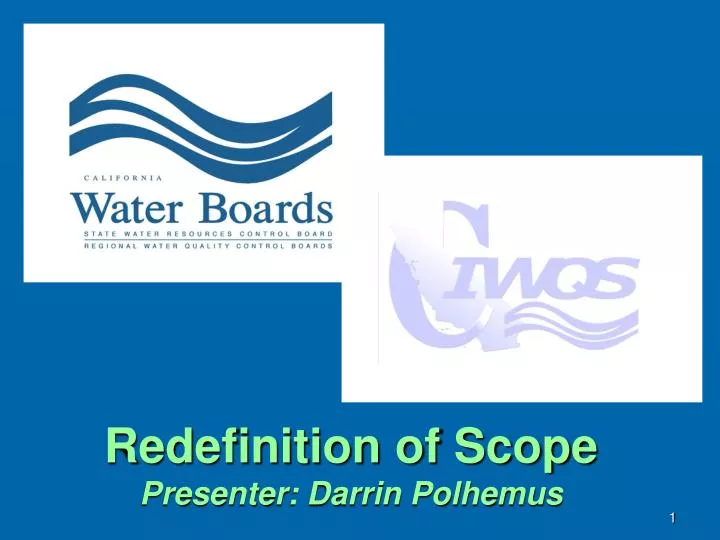 redefinition of scope presenter darrin polhemus