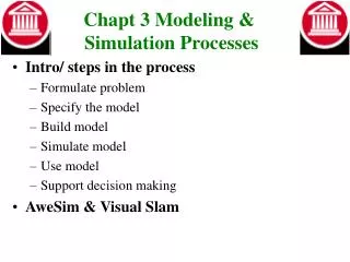 Chapt 3 Modeling &amp; Simulation Processes