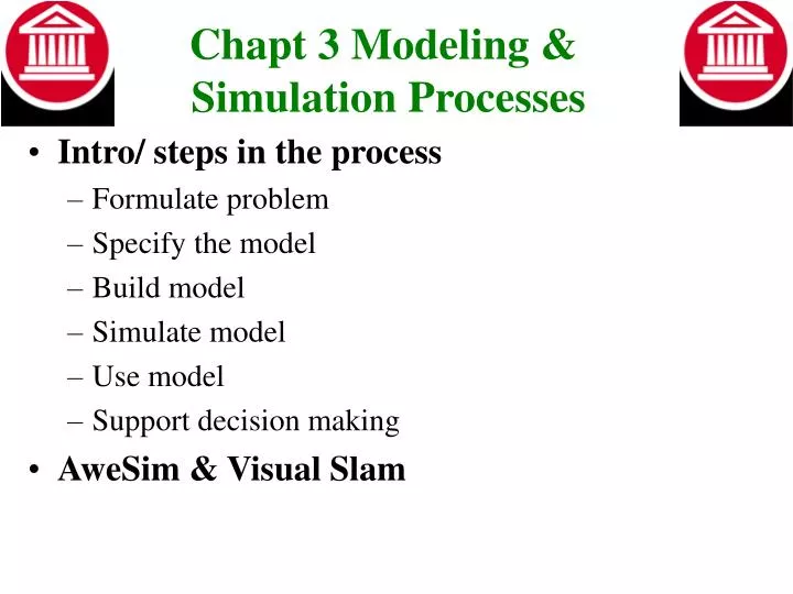 chapt 3 modeling simulation processes