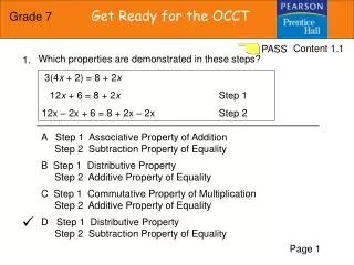Which properties are demonstrated in these steps?