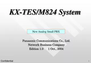 KX-TES/M824 System