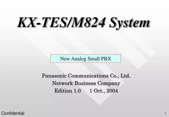 kx tes m824 system