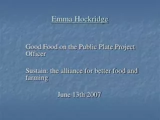 Emma Hockridge