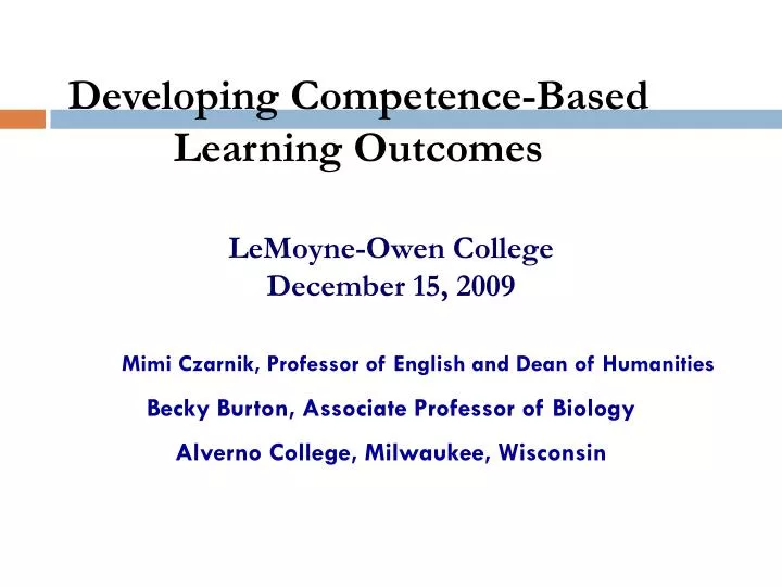 lemoyne owen college december 15 2009