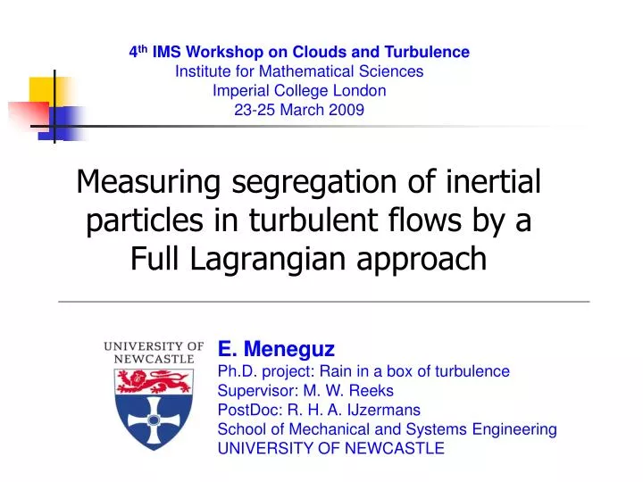 measuring segregation of inertial particles in turbulent flows by a full lagrangian approach