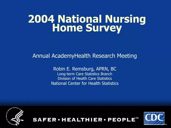 2004 national nursing home survey