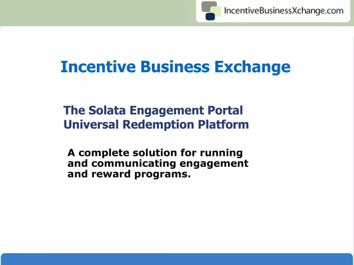 the solata engagement portal universal redemption platform