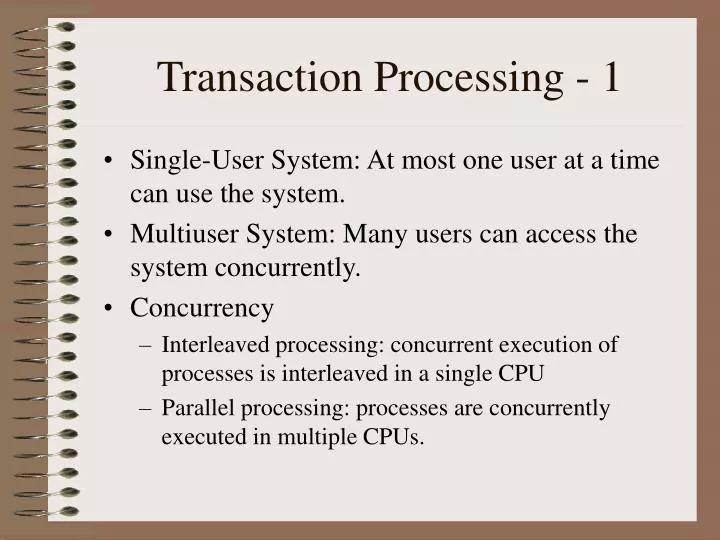transaction processing 1