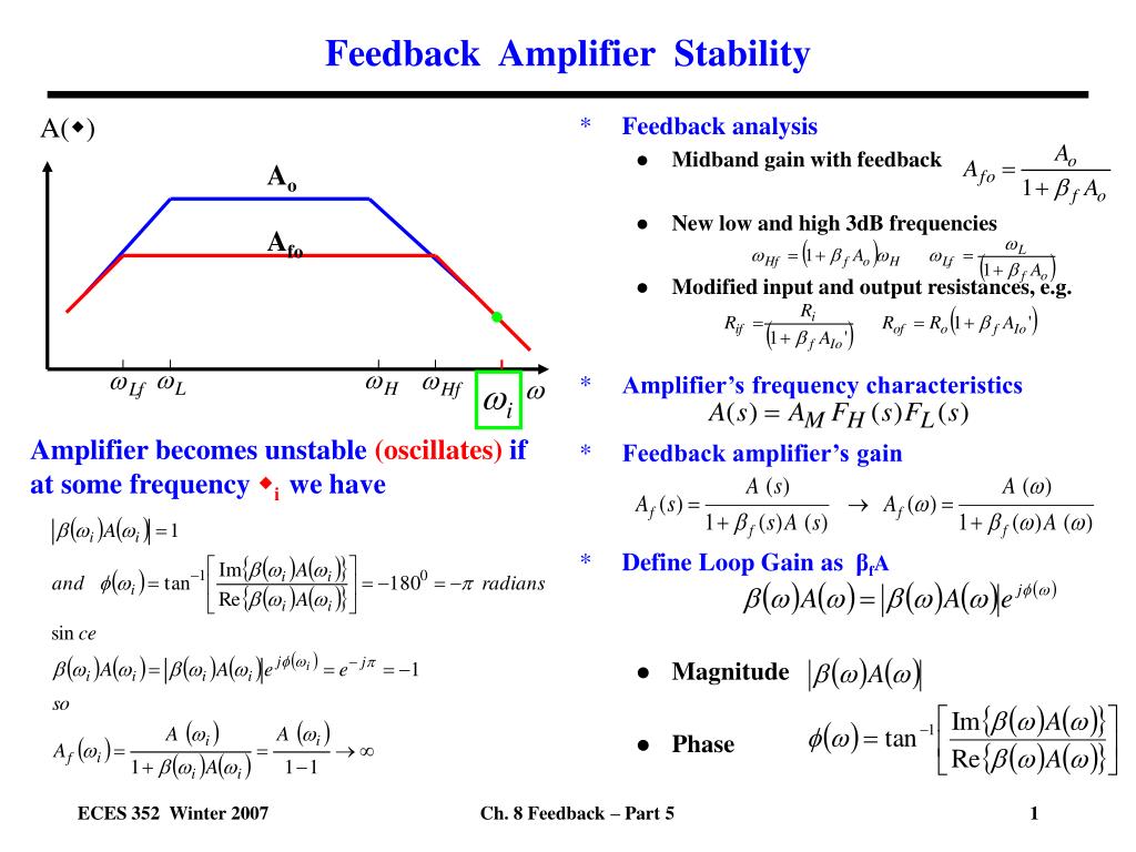 PPT - Feedback Amplifier Stability PowerPoint Presentation, free ...