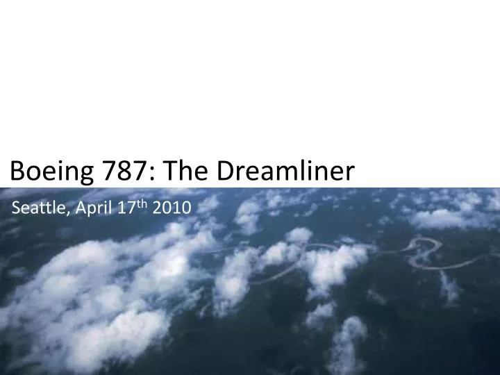 b oeing 787 the dreamliner