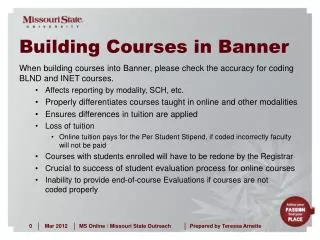 Building Courses in Banner