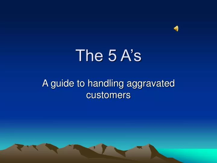 the 5 a s