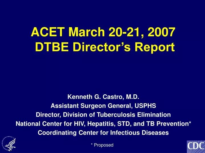 acet march 20 21 2007 dtbe director s report