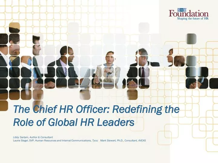 the chief hr officer redefining the role of global hr leaders