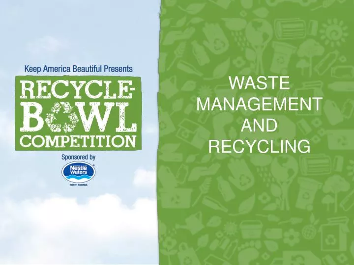 waste management and recycling
