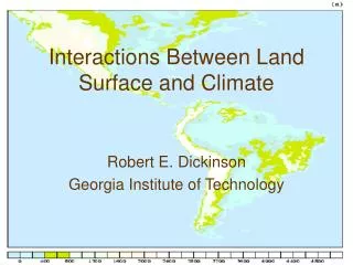 Interactions Between Land Surface and Climate