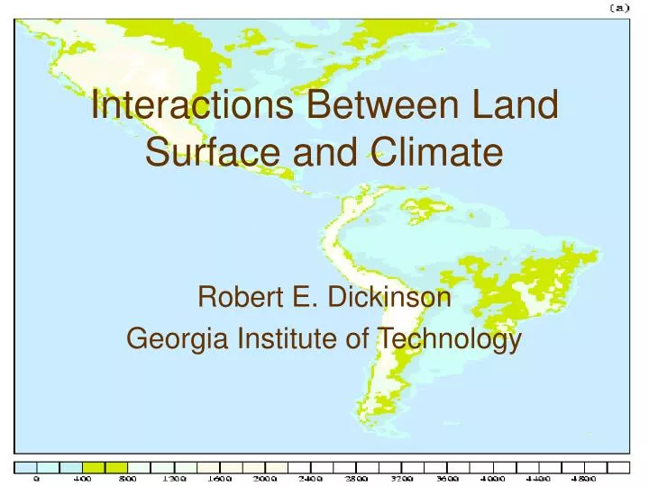 interactions between land surface and climate