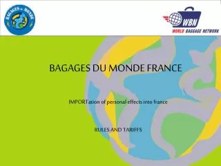 BAGAGES DU MONDE FRANCE