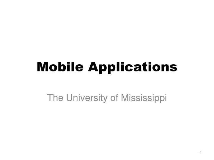 mobile applications