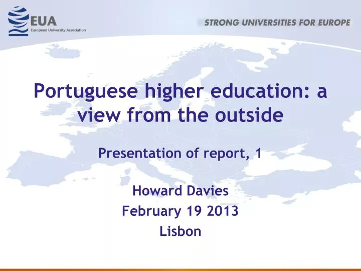 portuguese higher education a view from the outside