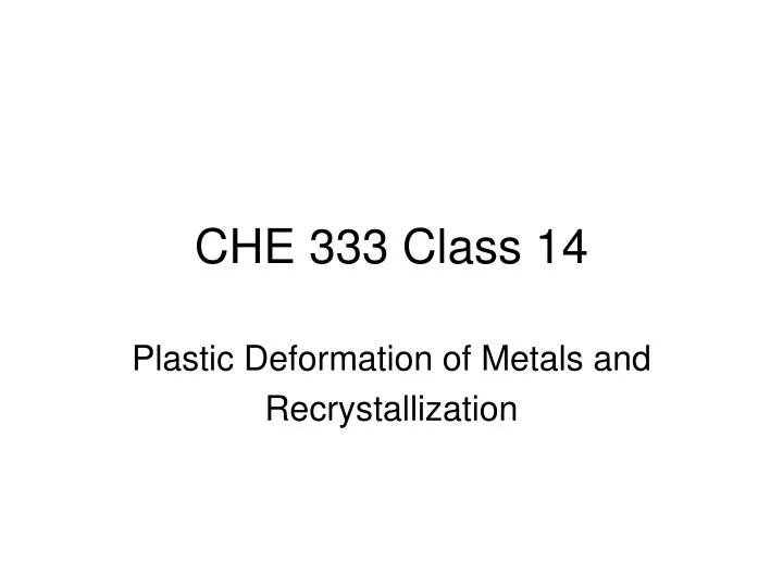 che 333 class 14