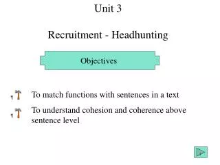 Unit 3 Recruitment - Headhunting