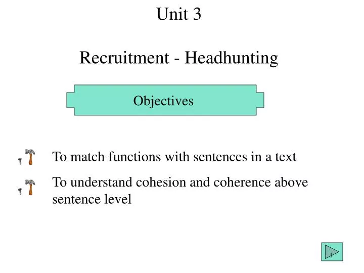 unit 3 recruitment headhunting