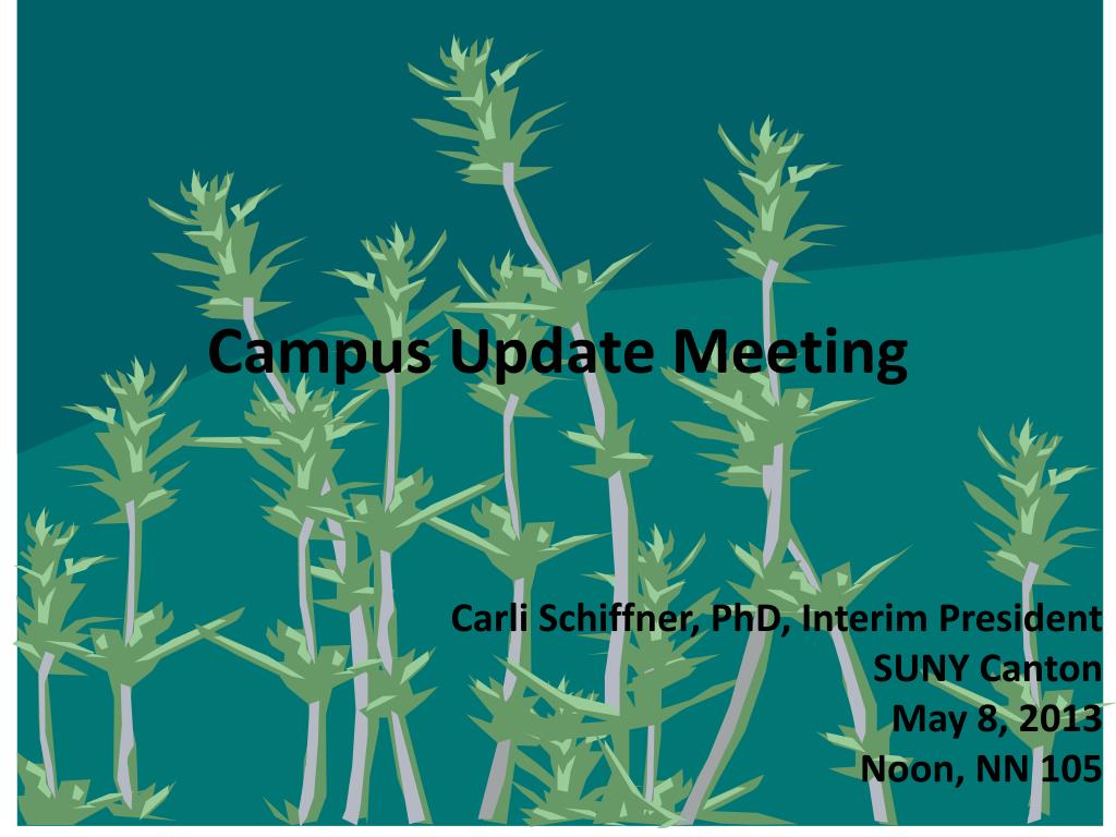 PPT - Campus Update Meeting PowerPoint Presentation, free download - ID ...