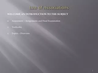 Law of Associations