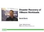 Essential Guide to Disaster Recovery for VMware Workloads - slide 1