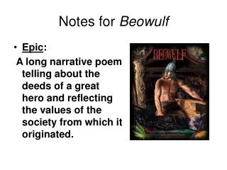 Notes for Beowulf