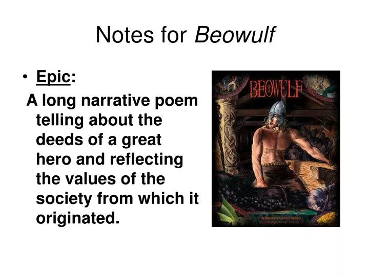 notes for beowulf