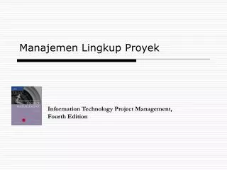 manajemen lingkup proyek