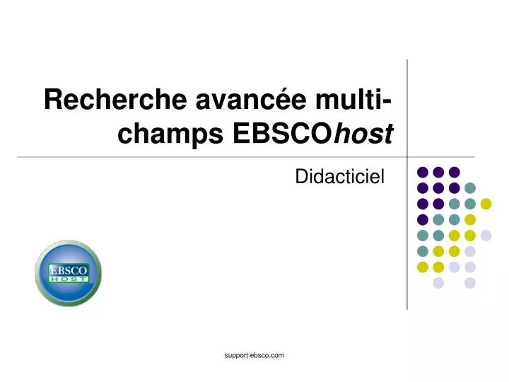 recherche avanc e multi champs ebsco host