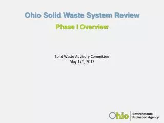 Ohio Solid Waste System Review