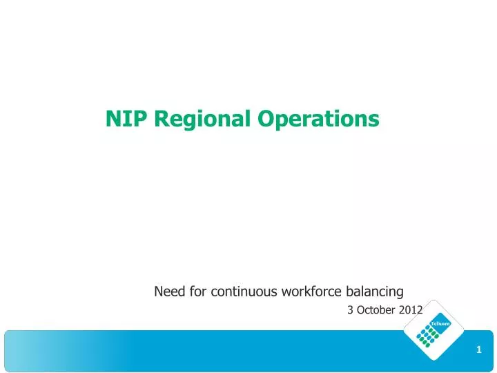nip regional operations