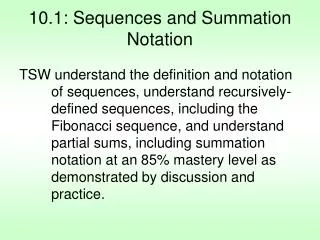 10.1: Sequences and Summation Notation