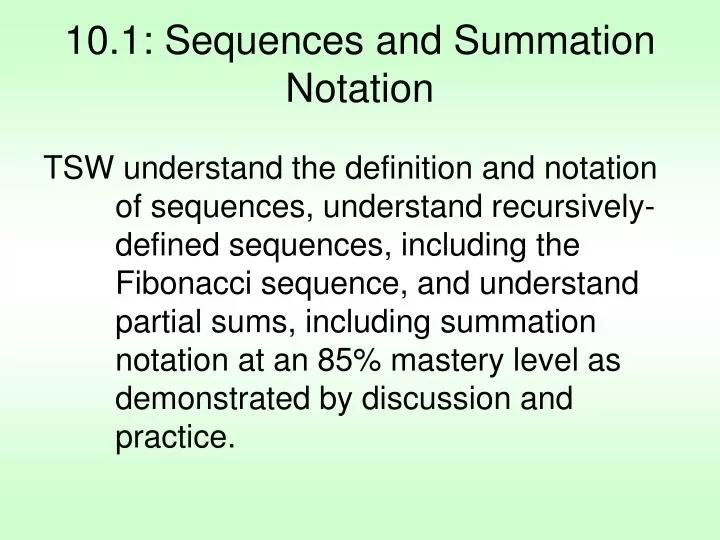10 1 sequences and summation notation