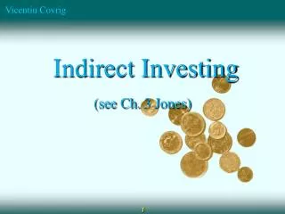 Indirect Investing (see Ch. 3 Jones)