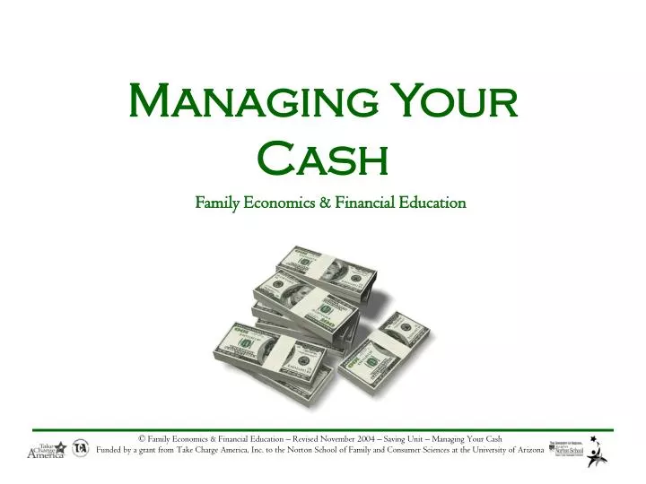 managing your cash