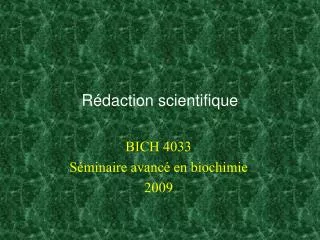r daction scientifique